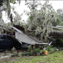 Damage in Georgia from Hurricane Idalia, 2023.